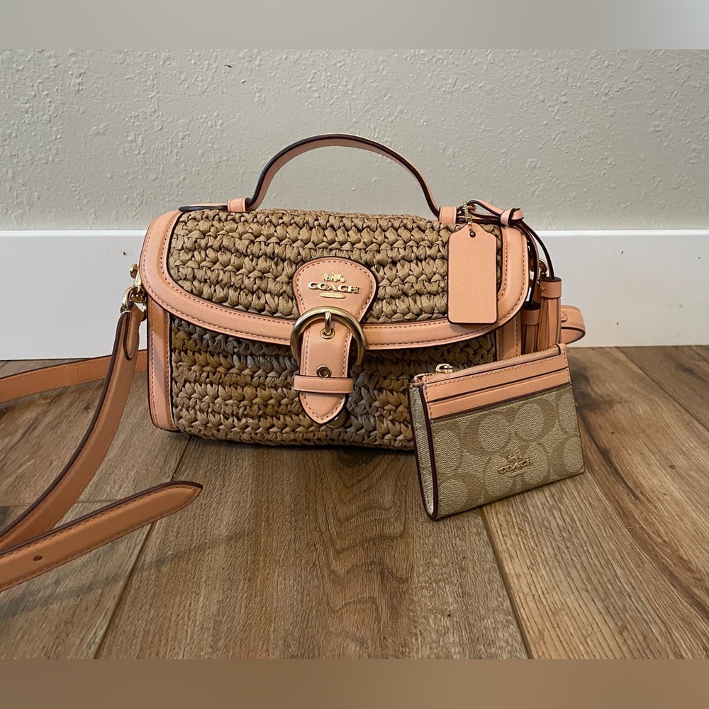 COACH Women’s Kleo Leather Crossbody- with FREE mini wallet!